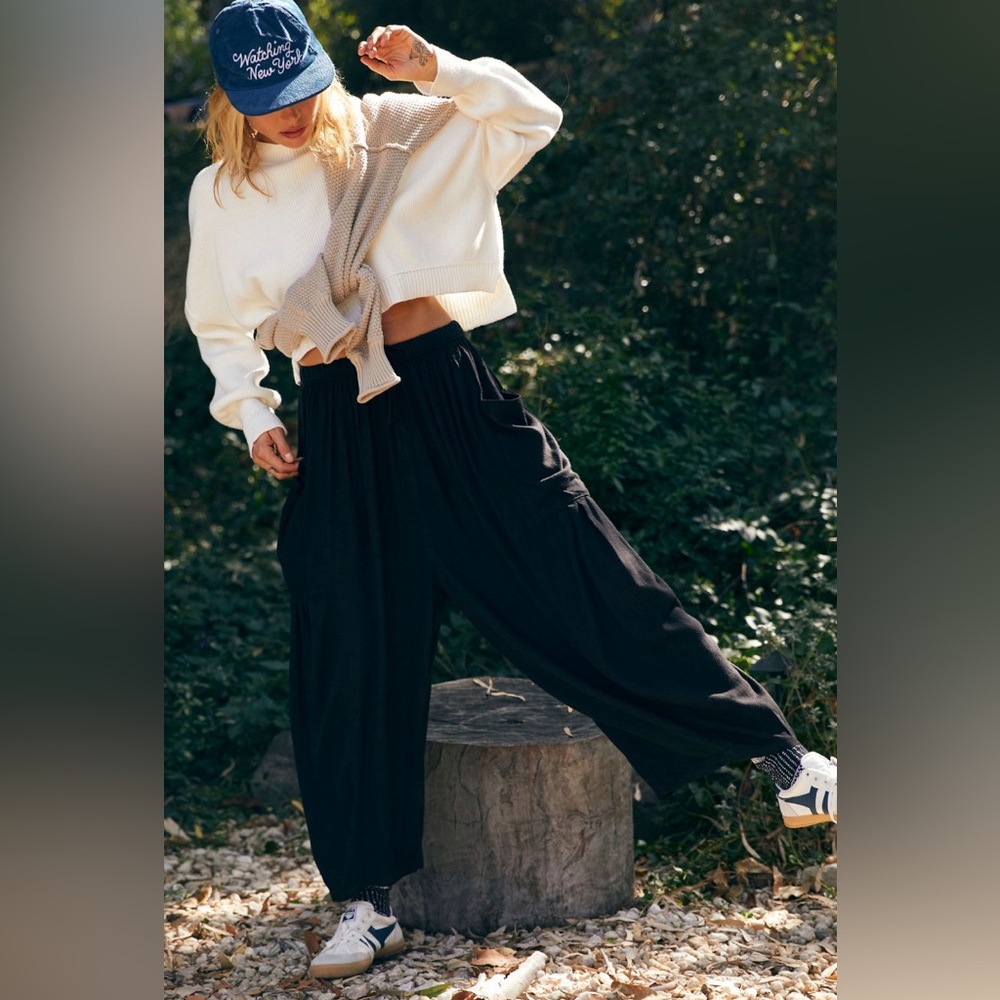Free People Quinn Pants - Black - Medium